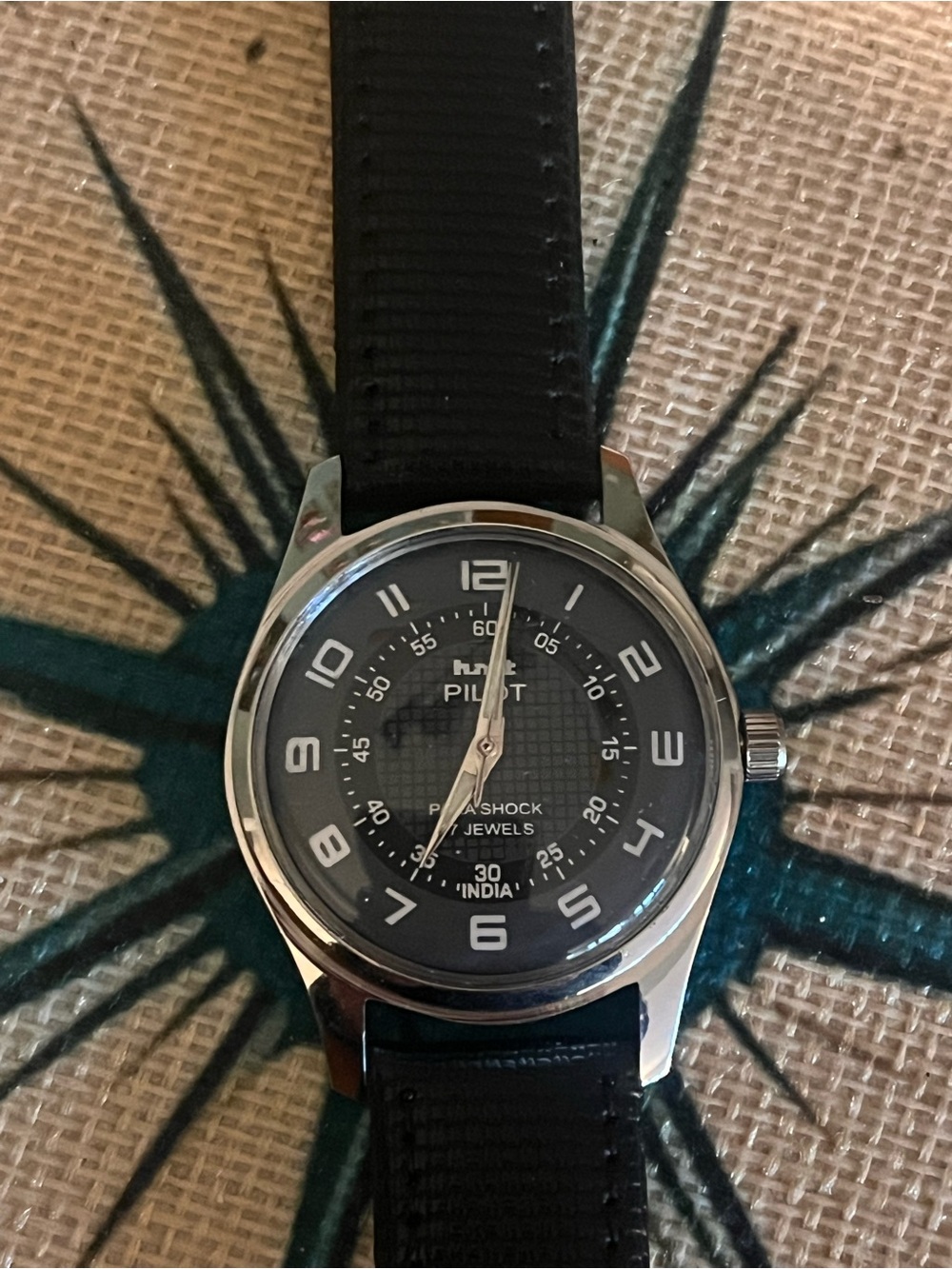 Mens HMT Pilot Para Shock Wristwatch - Picture 3 of 10